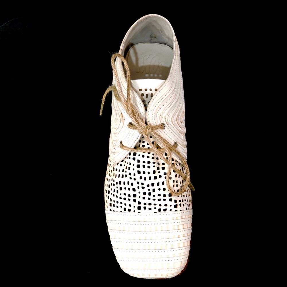 IXOS 🇮🇹 WOMEN'S BEIGE SOFT LEATHER SUMMER FASHION SHOES - Picture 6 of 8